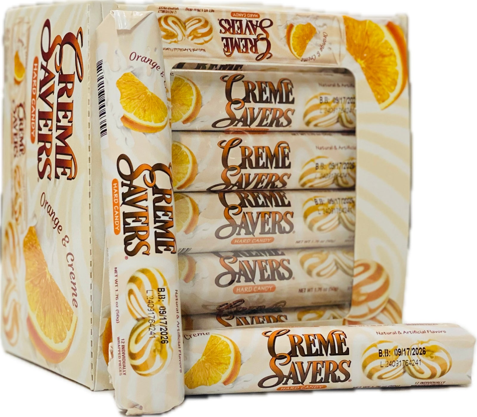 Creme Savers Orange & Creme Rolls (24ct)