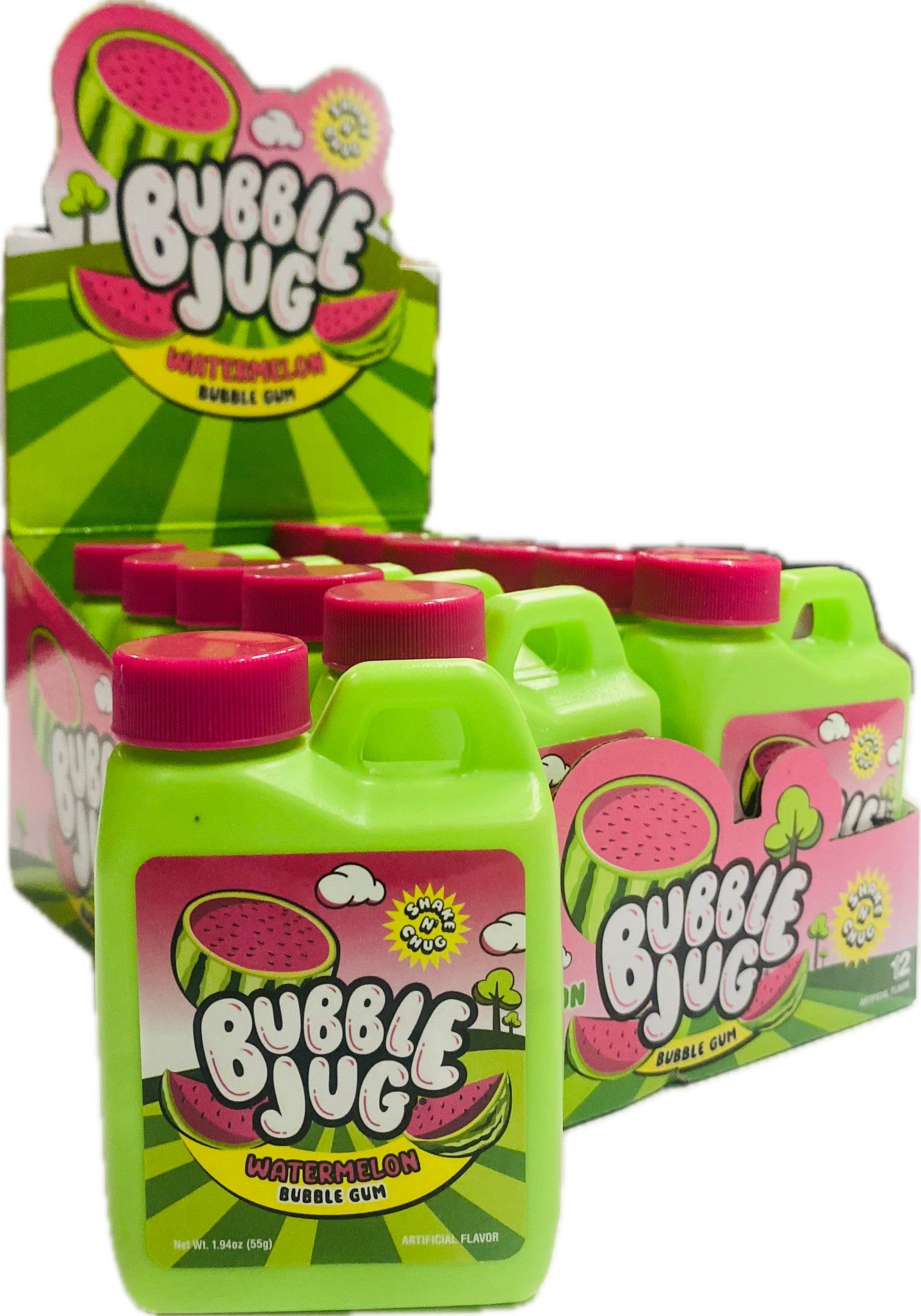 Bubble Jug Watermelon Bubble gum (12ct)