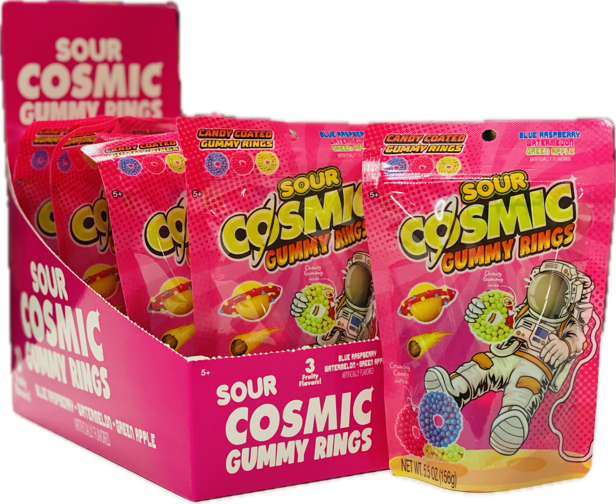 Cosmic Gummy Rings Sour 5.5oz (8 ct)