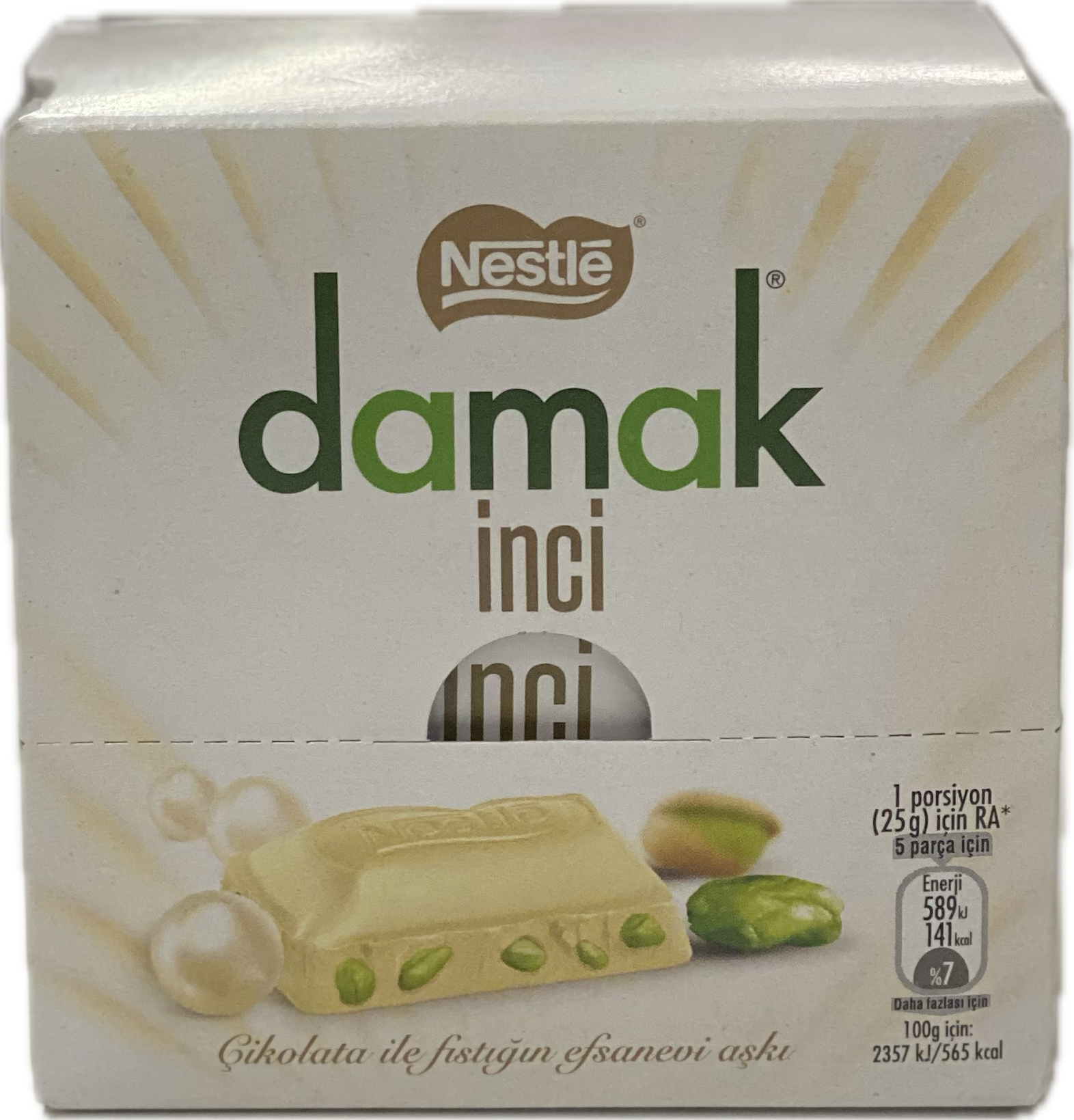 Damak Inci White Chocolate 60g (6ct)