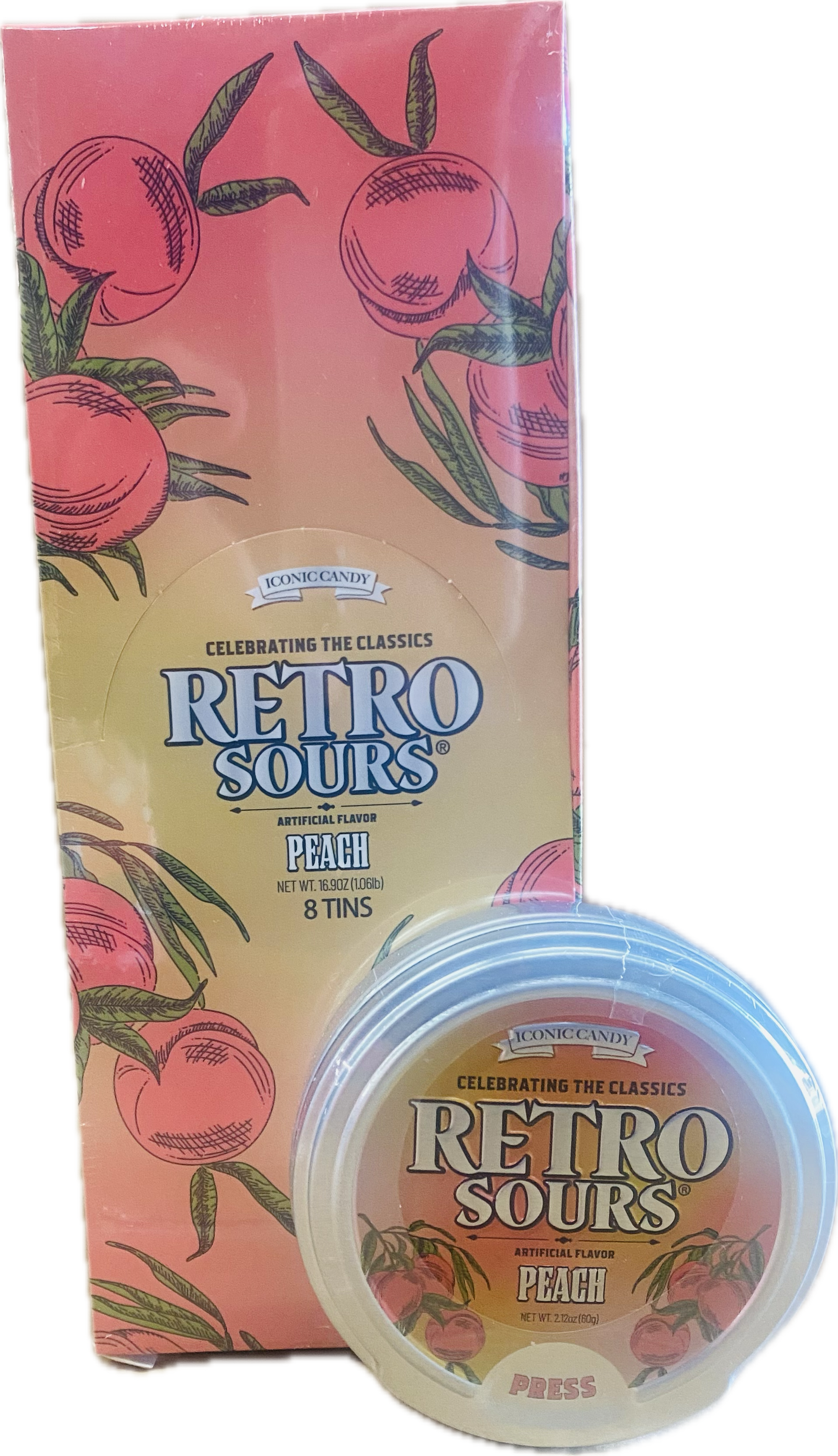 Retro Sours Peach (8ct)