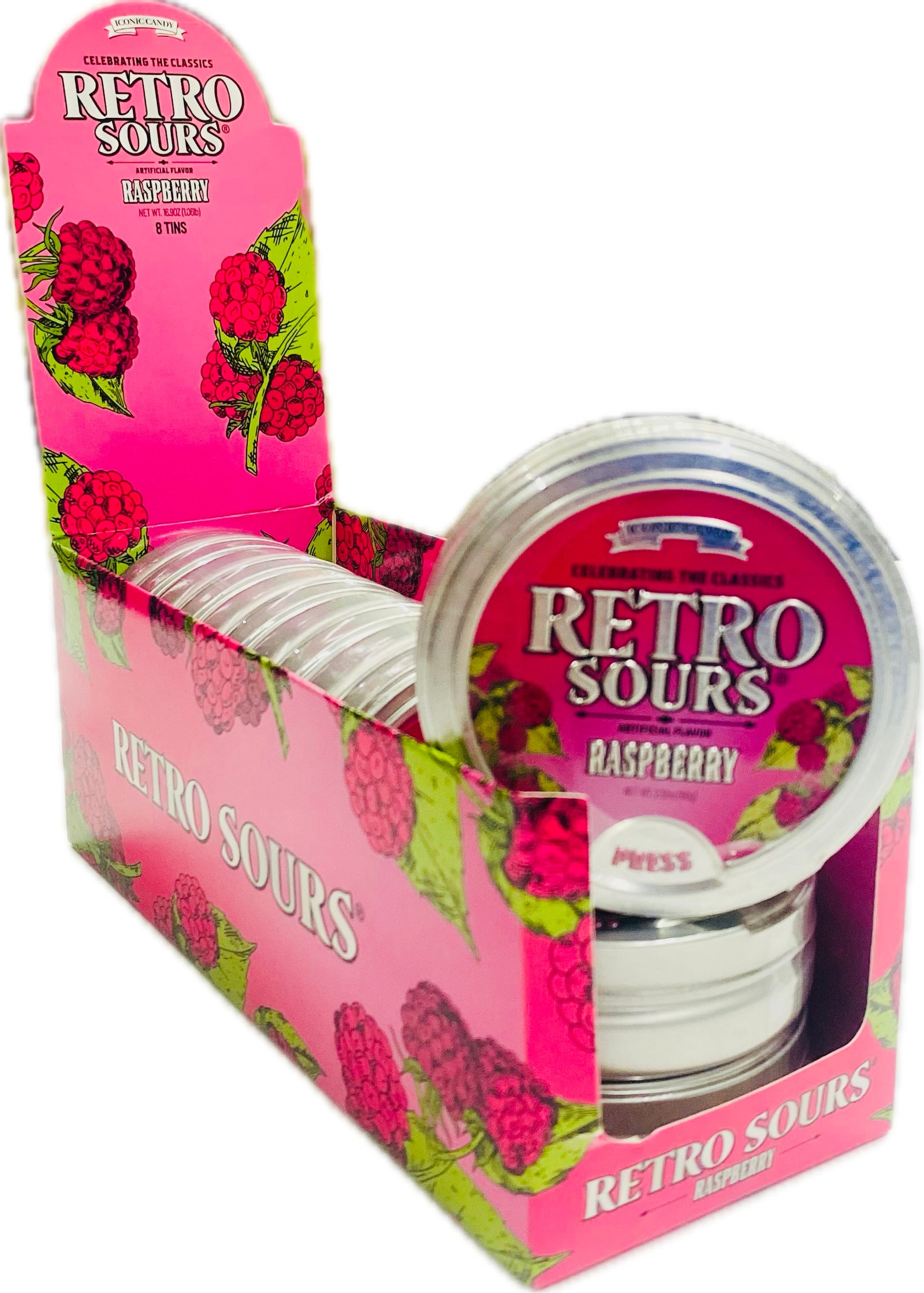 Retro Sours Raspberry (8ct)