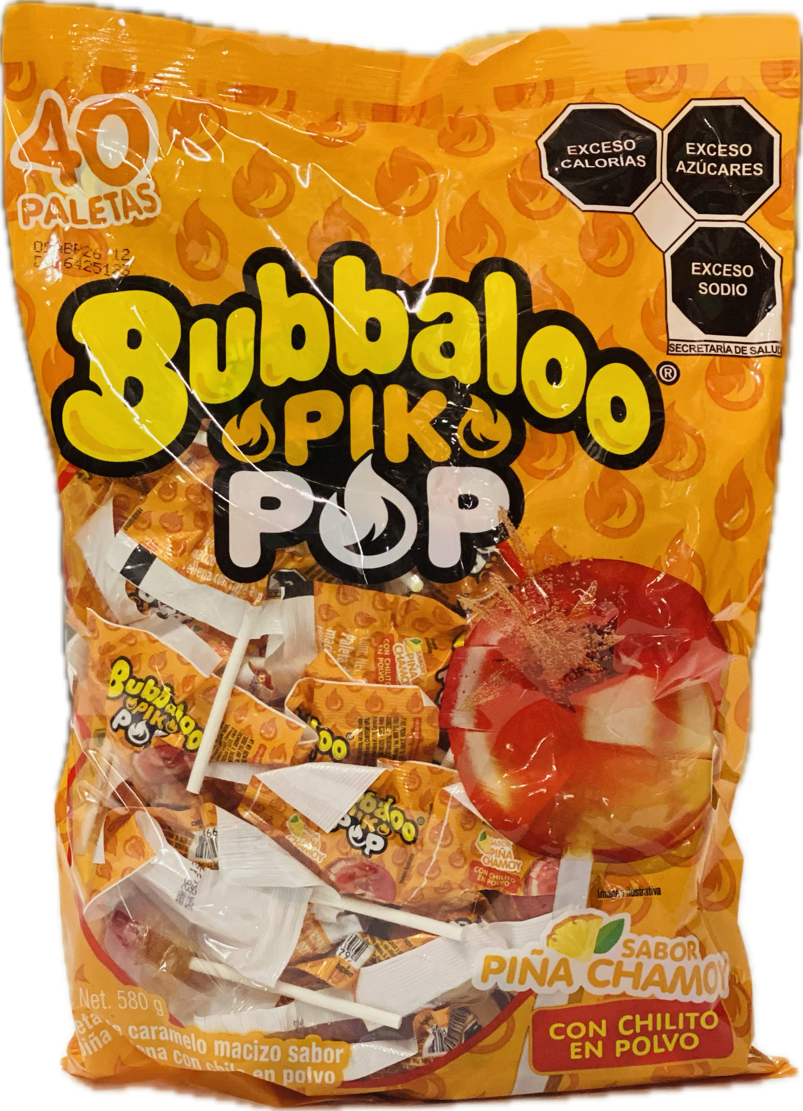 Bubbaloo PIK Pop Pina & Chamoy (40ct)
