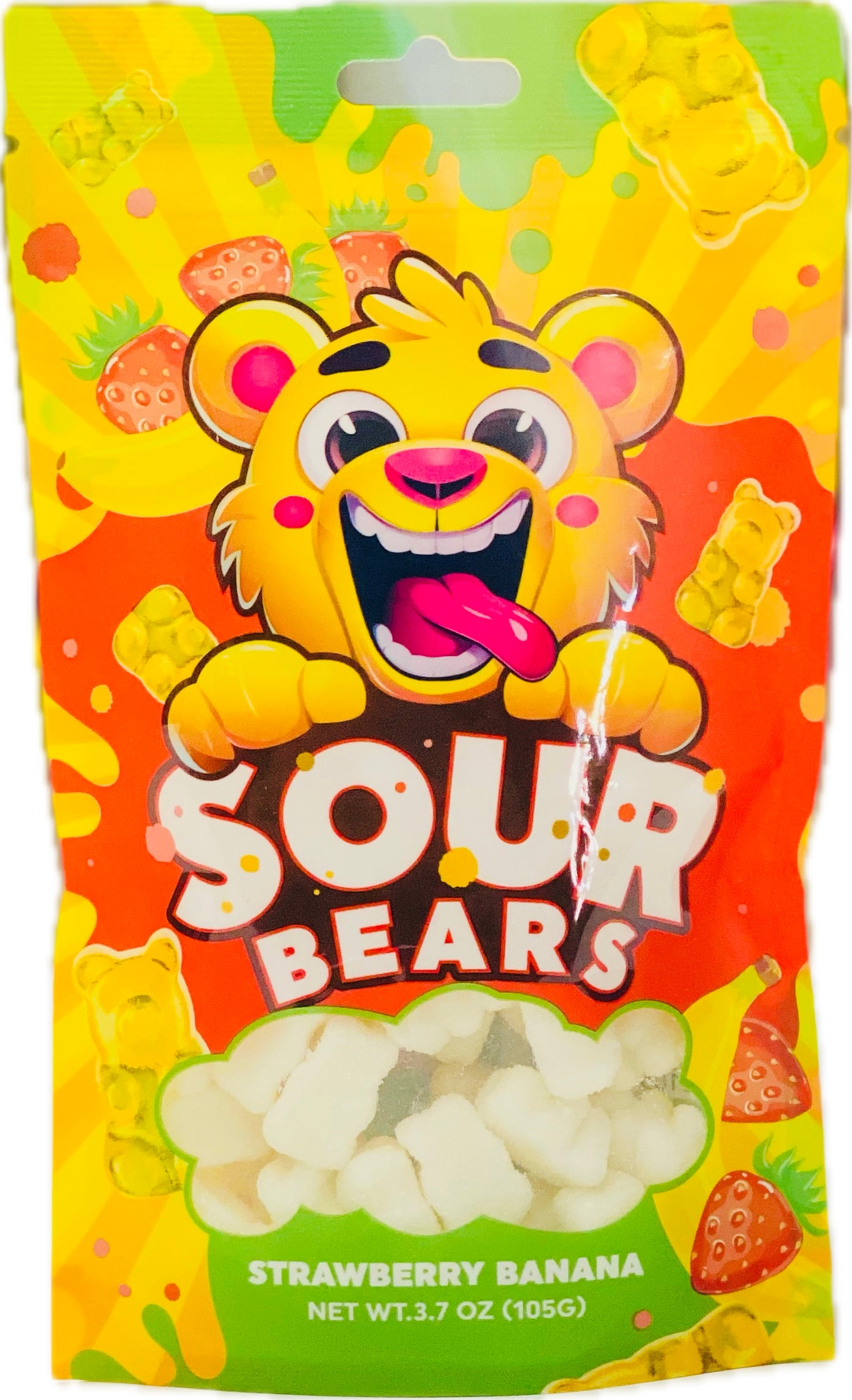 Sour Bears Strawberry Banana Peg (12 ct)