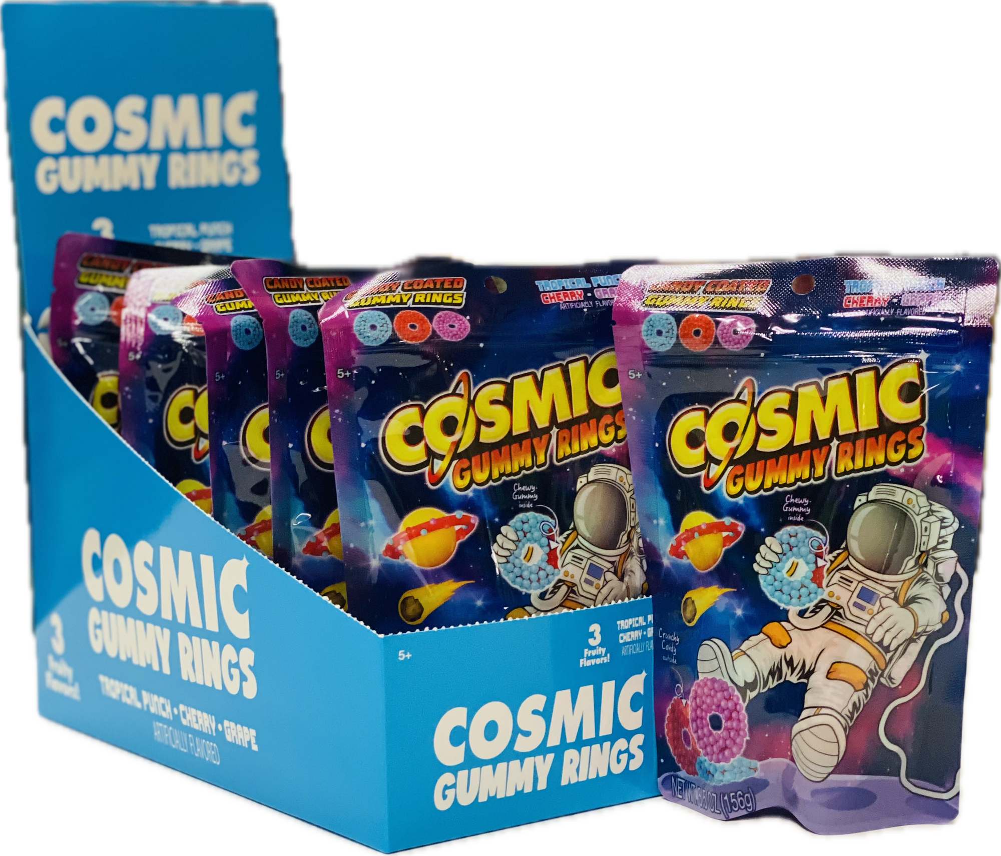 Cosmic Gummy Rings 5.5oz Peg (8 ct)