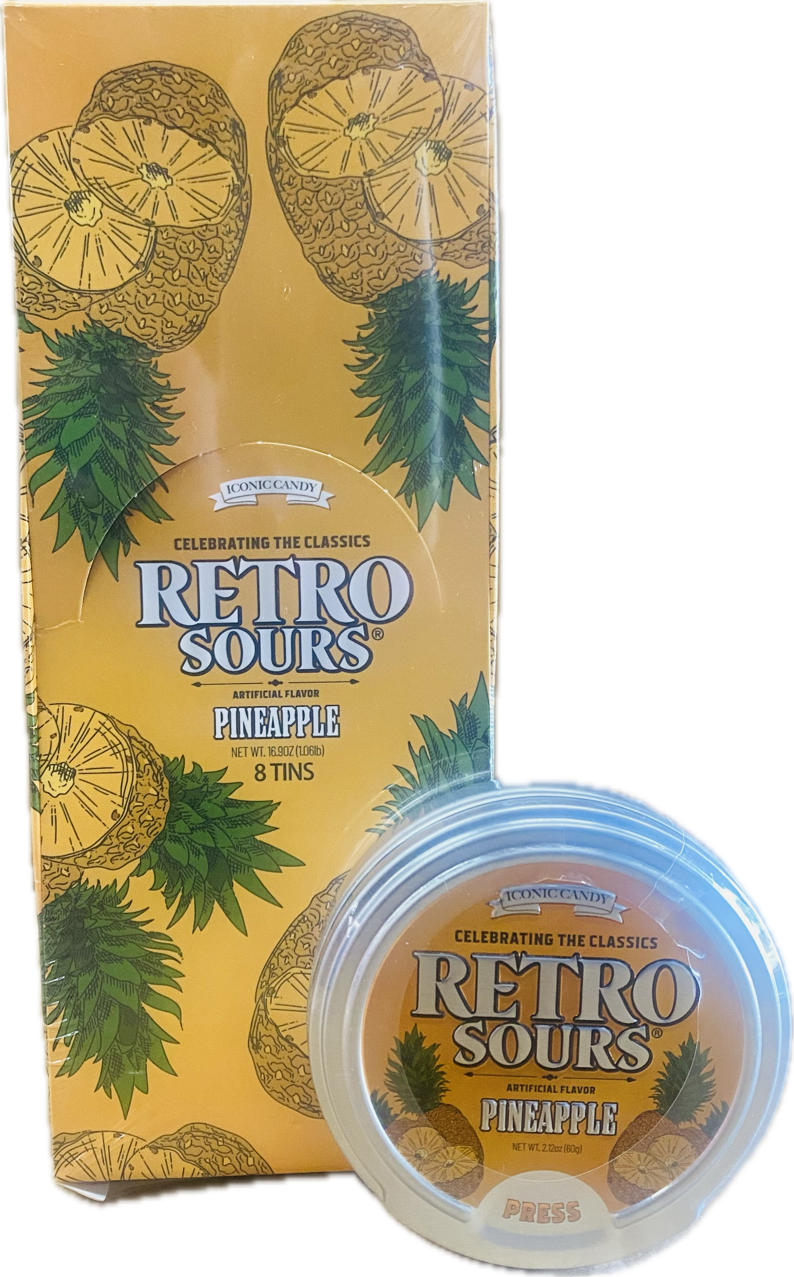 Retro Sours Pineapple (8ct)