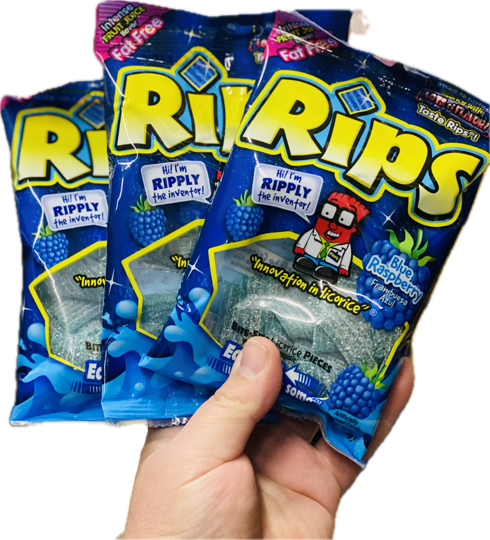 Rips Bite-Size Blue Raspberry 4oz (12ct)