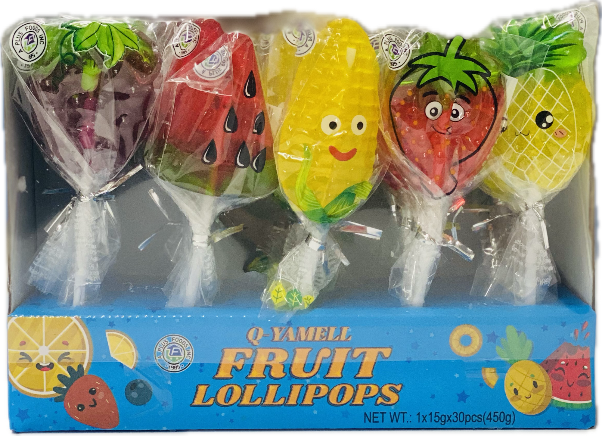 Q Yamell Fruit Lollipops (30 ct)