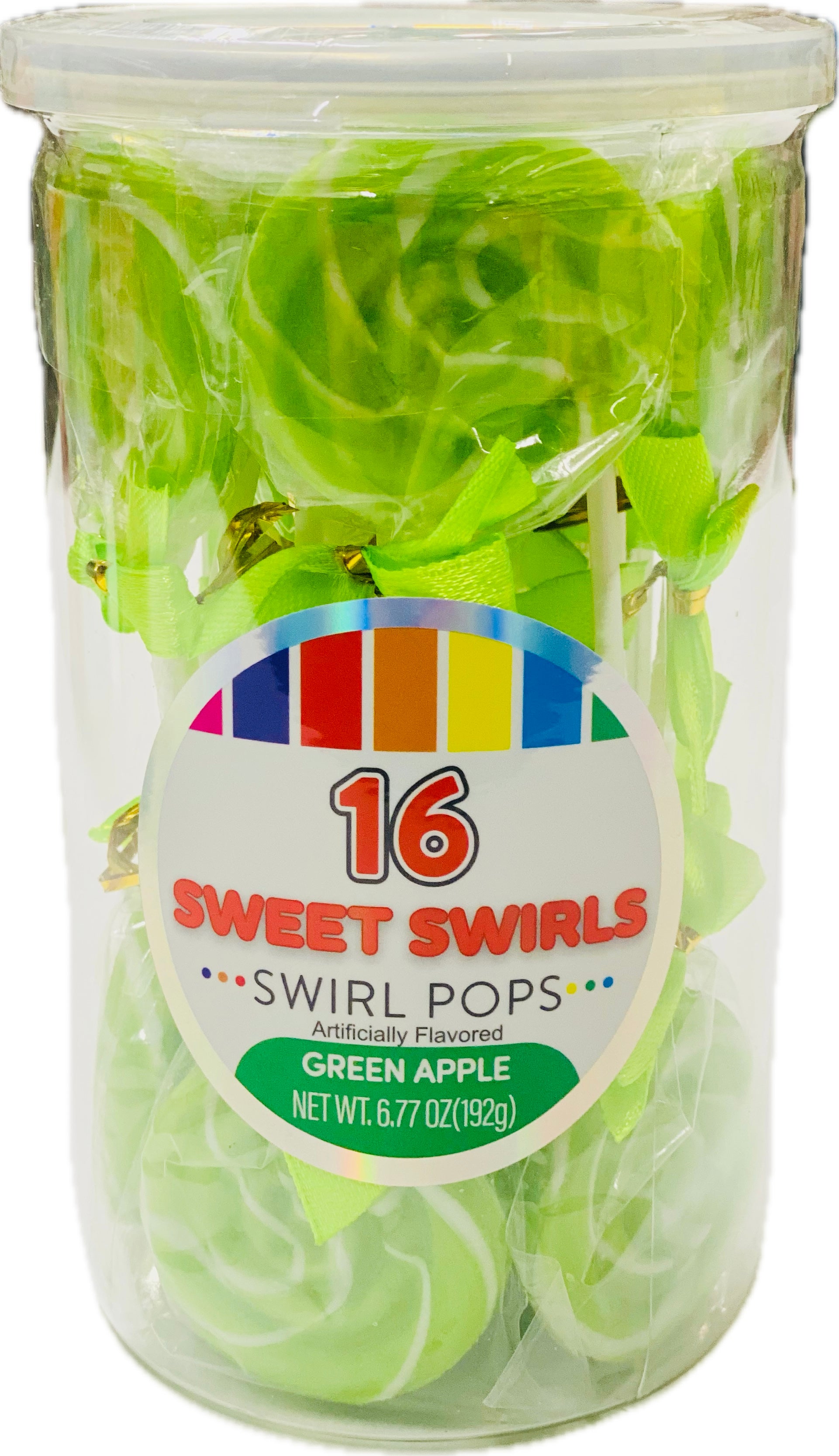 Sweet Swirl Pops Green Apple (16ct)