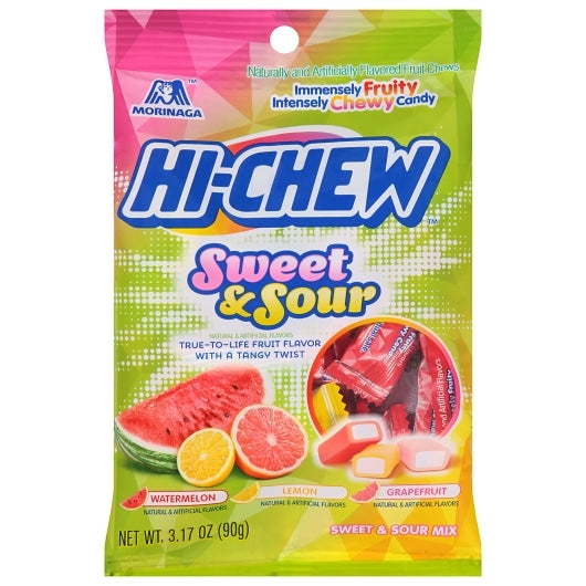 Hi Chew Sweet & Sour 3.17 oz Peg (6ct)