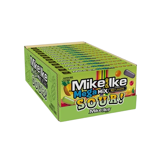 Mike & Ike Mega Mix Sour Theater 4.25 oz (12ct)