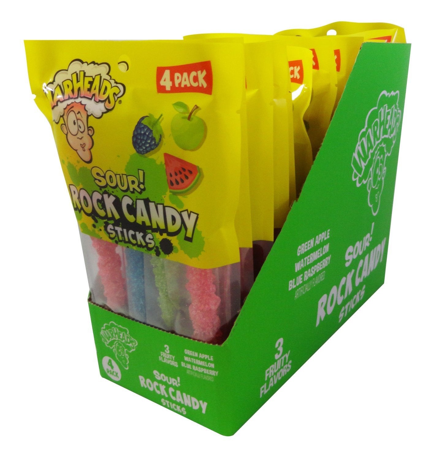 Warhead Sour Rock Sticks 4pc (12ct)