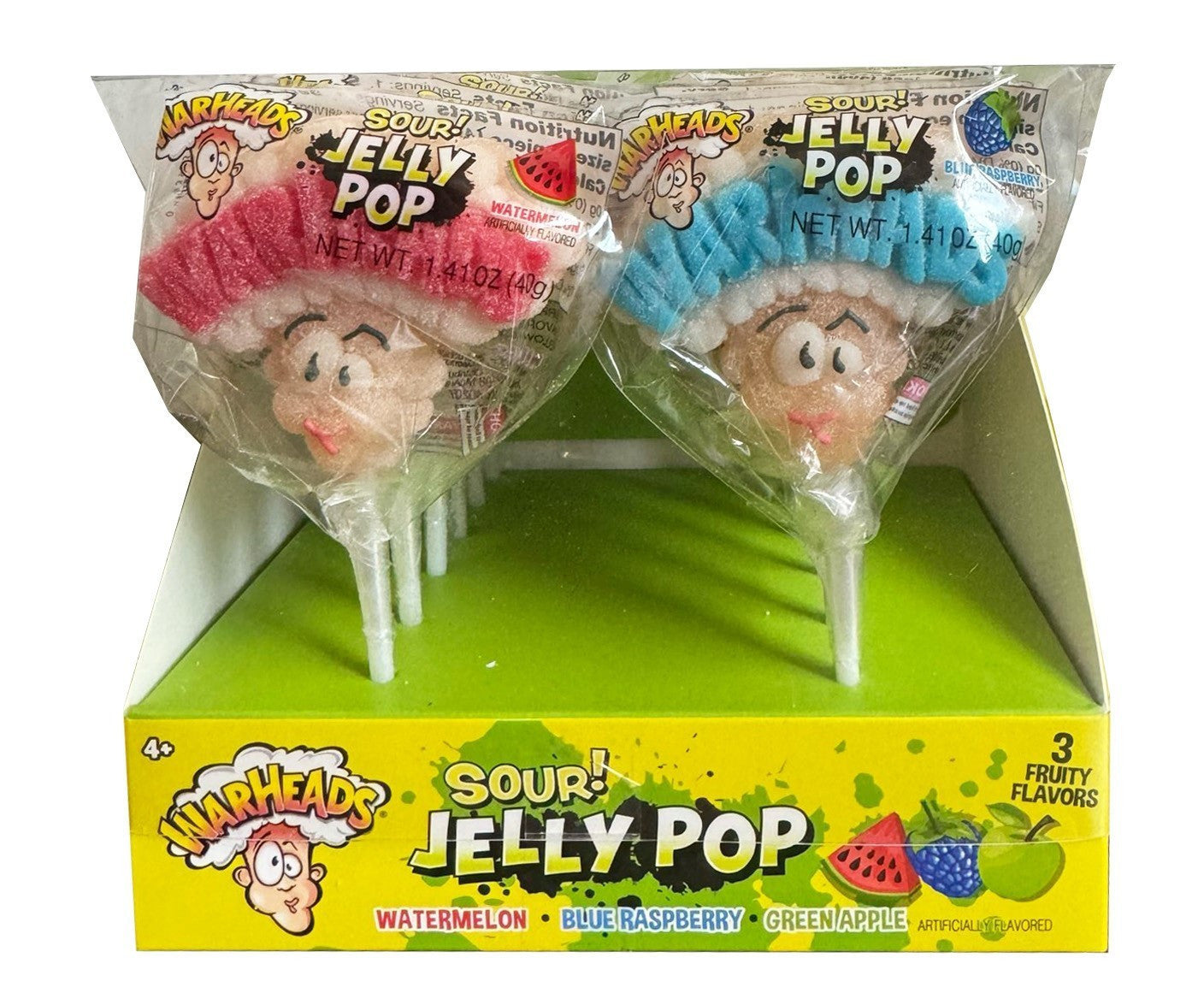 Warhead Sour Jelly Pops (12ct)