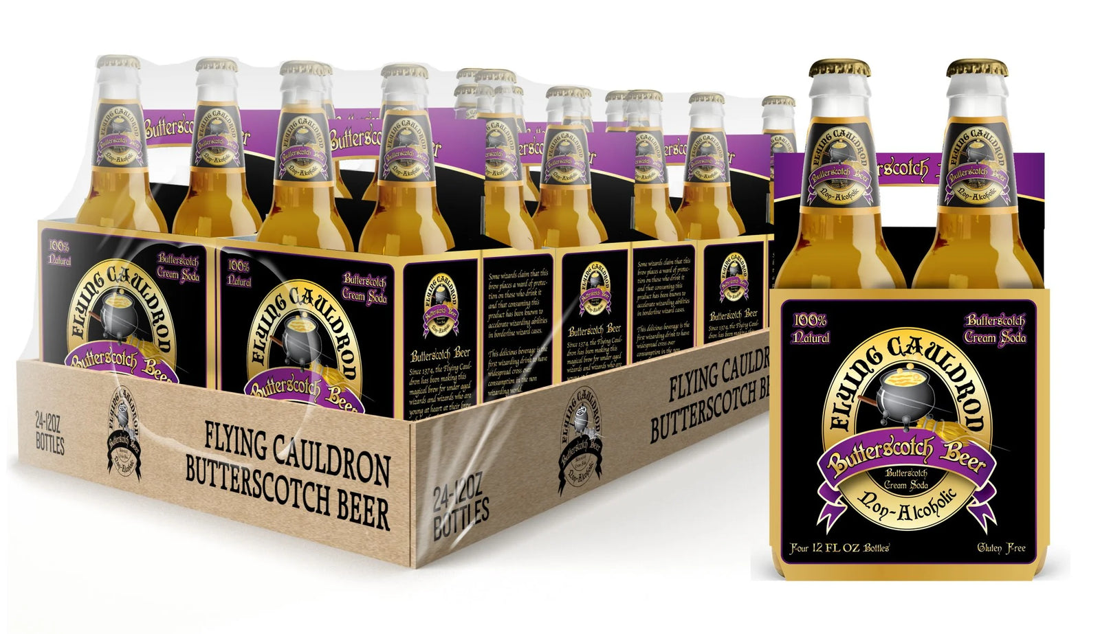 Reeds Flying Cauldron Butterscotch Beer 12oz (24ct)