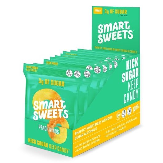 Smart Sweets Peach Rings 1.8oz (12ct)