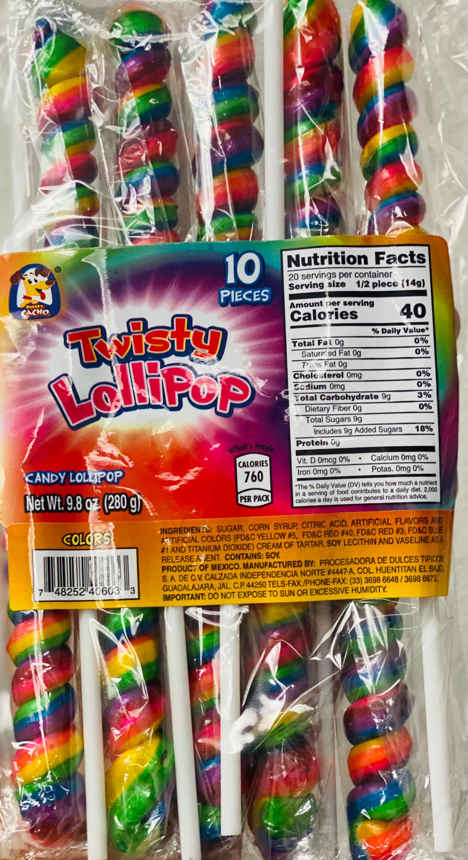Twisty Lollipops 9” (10ct)