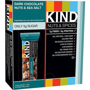 Kind Bar Dark Chocolate Nuts and Sea Salt (12 ct)