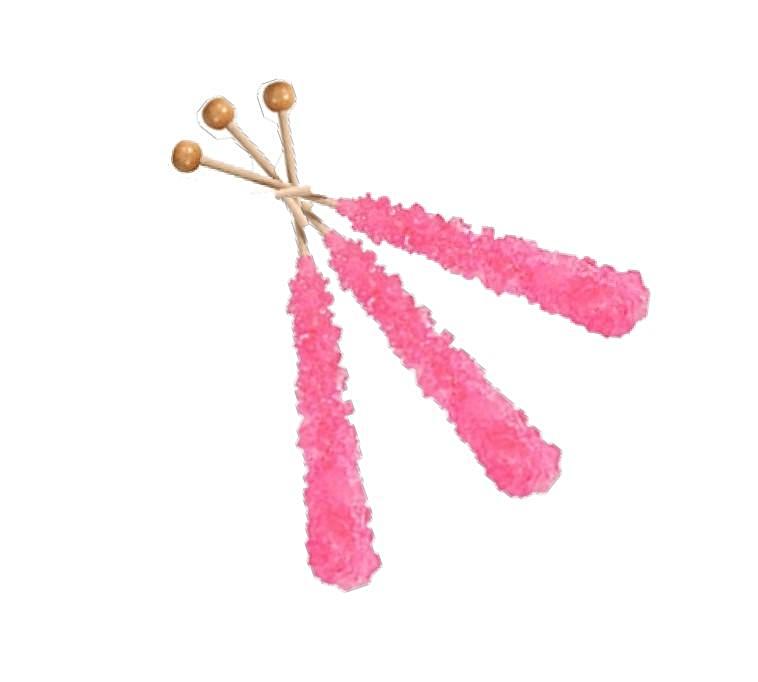 Rock Candy Crystal Sticks Cherry (12 ct)