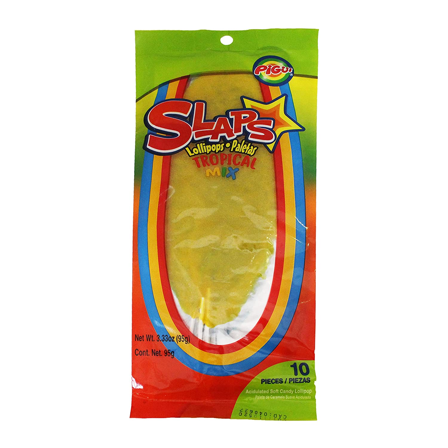 Slaps Lollipops (Pigui Cachetada) Tropical (40 bags)