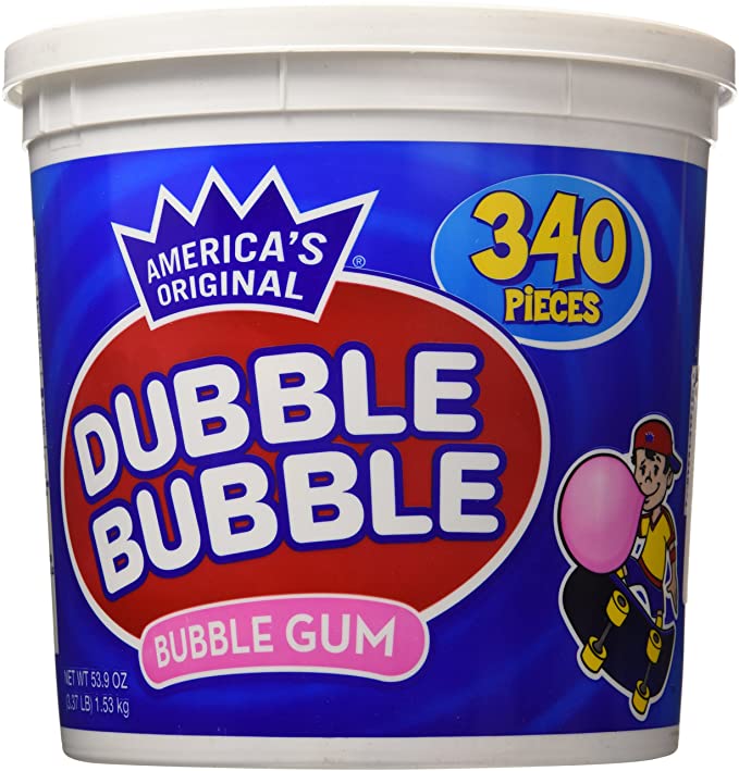 Dubble Bubble Wrapped Original Tub (340 Piece)