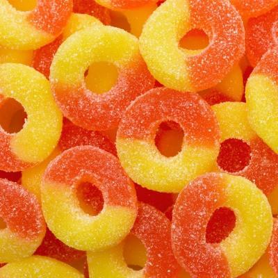 Albanese Gummi Rings Peach