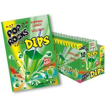 Pop Rocks Dips Sour Apple (18 ct)
