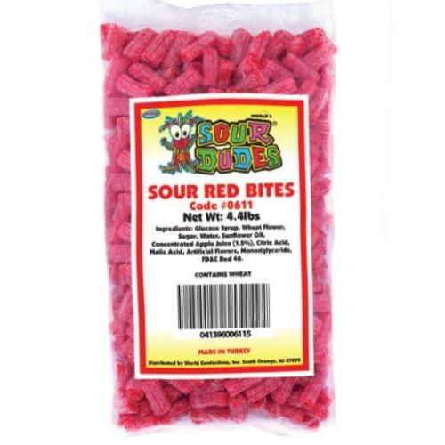 Sour Dudes Red Bites (4.4 lbs)