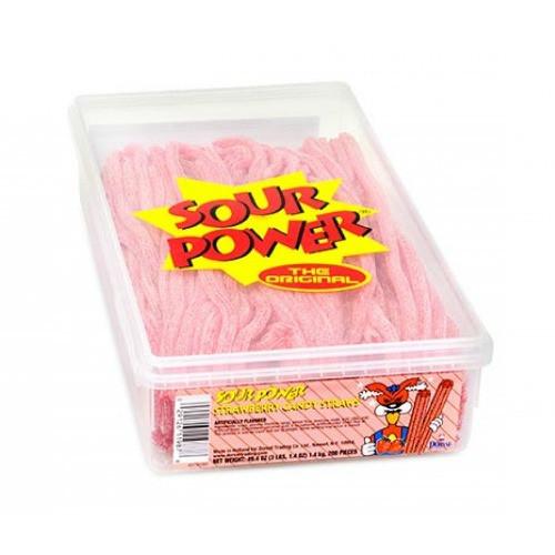 Sour Power Straws Strawberry (200 ct)