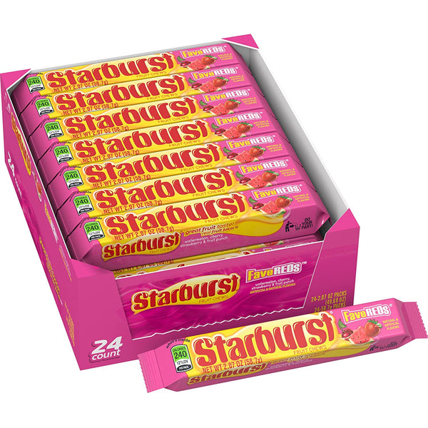 Starburst Fave Reds (24 ct) - Wholesale Candy Warehouse